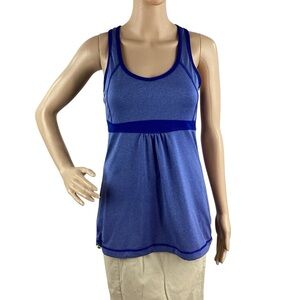 Lucy Spring Training Tank Blue Racerback Size S